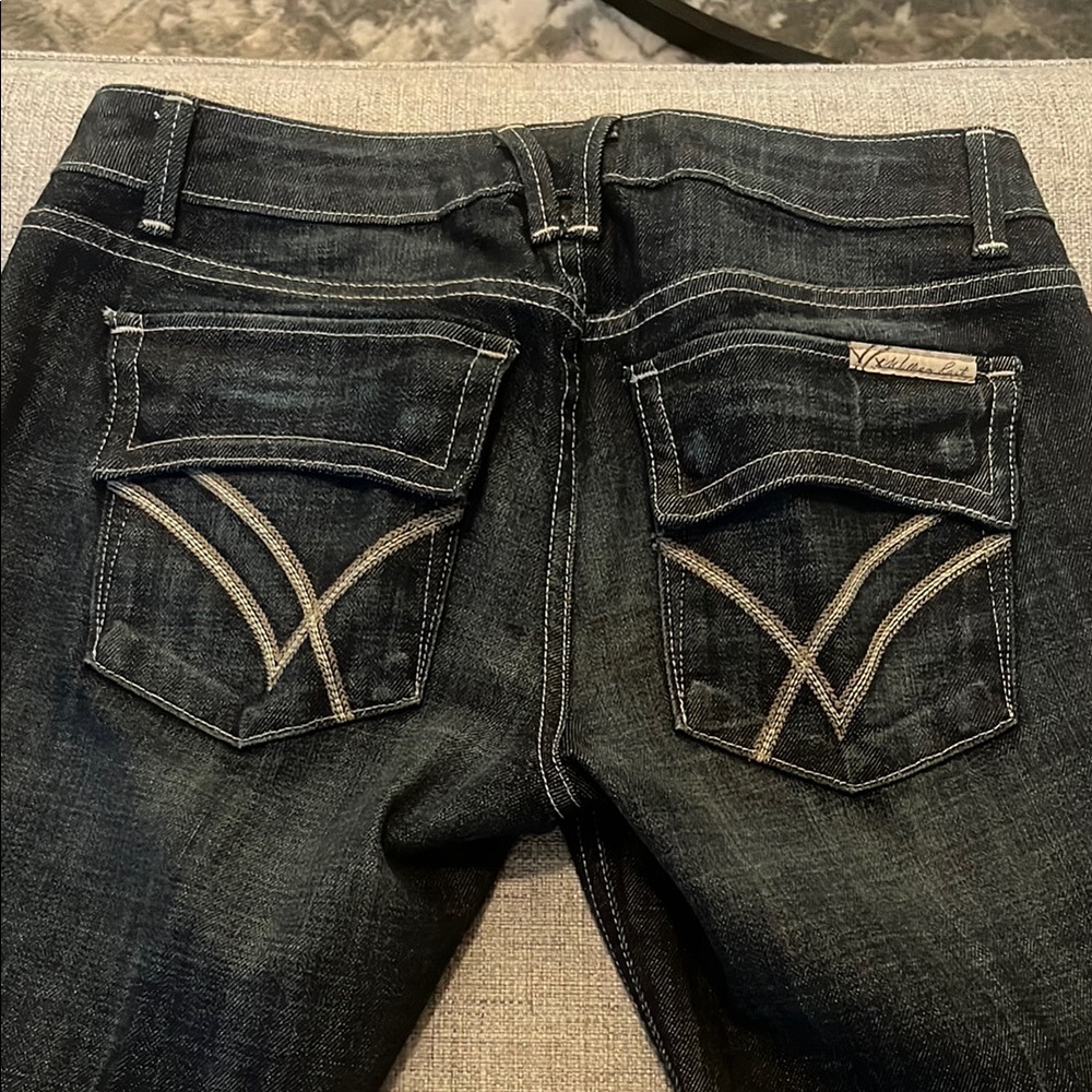 William Rast Black Boot Cut Denim Jeans